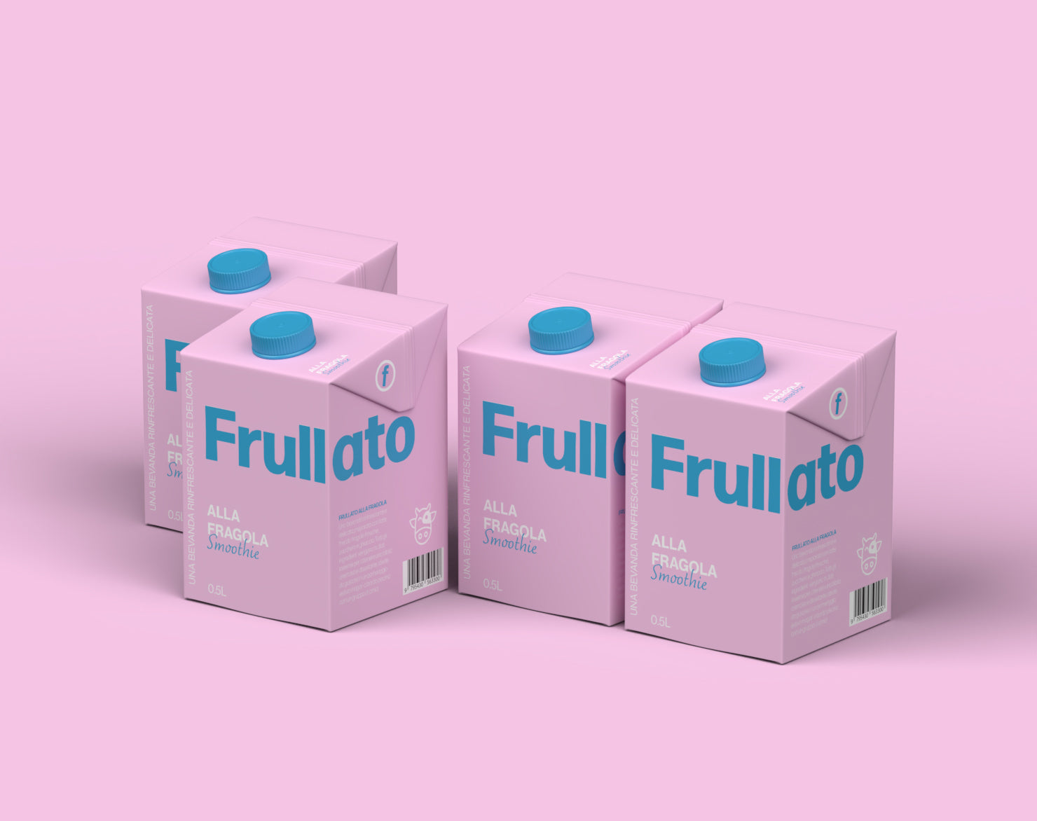 Frullato - Conceptual Smoothie Brand Design case study hero image by Y Not Tony Design Studio