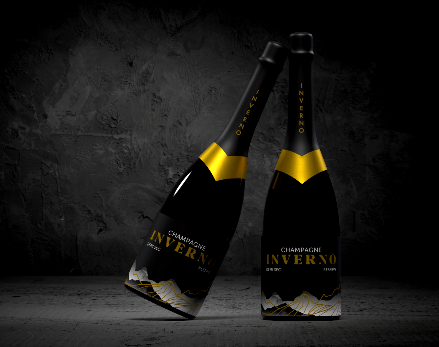 Inverno - Champagne Label & Brand Design case study hero image by Y Not Tony Design Studio