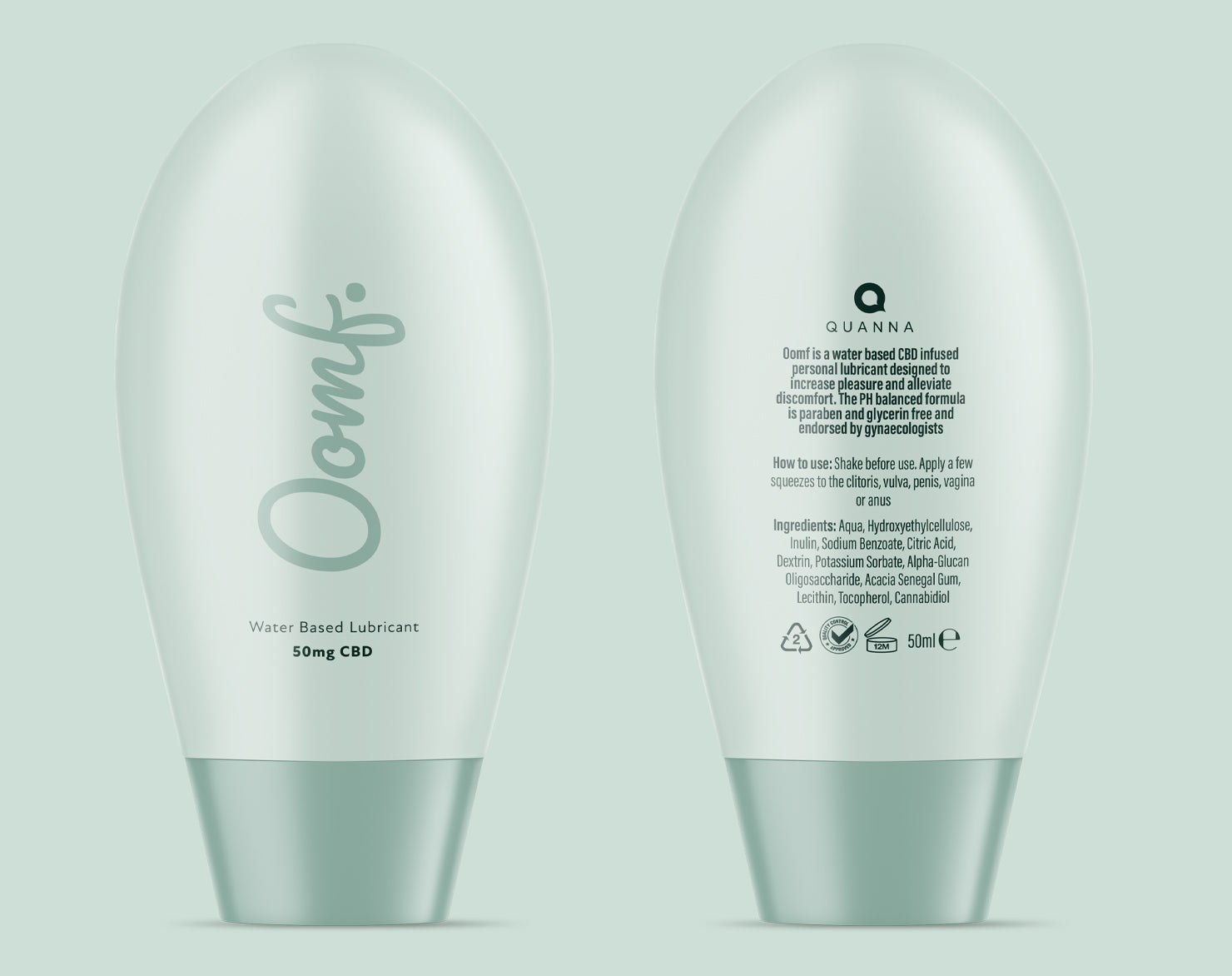 OOMF by Quanna - CBD Intimate Wellness Brand Design case study hero image by Y Not Tony Design Studio