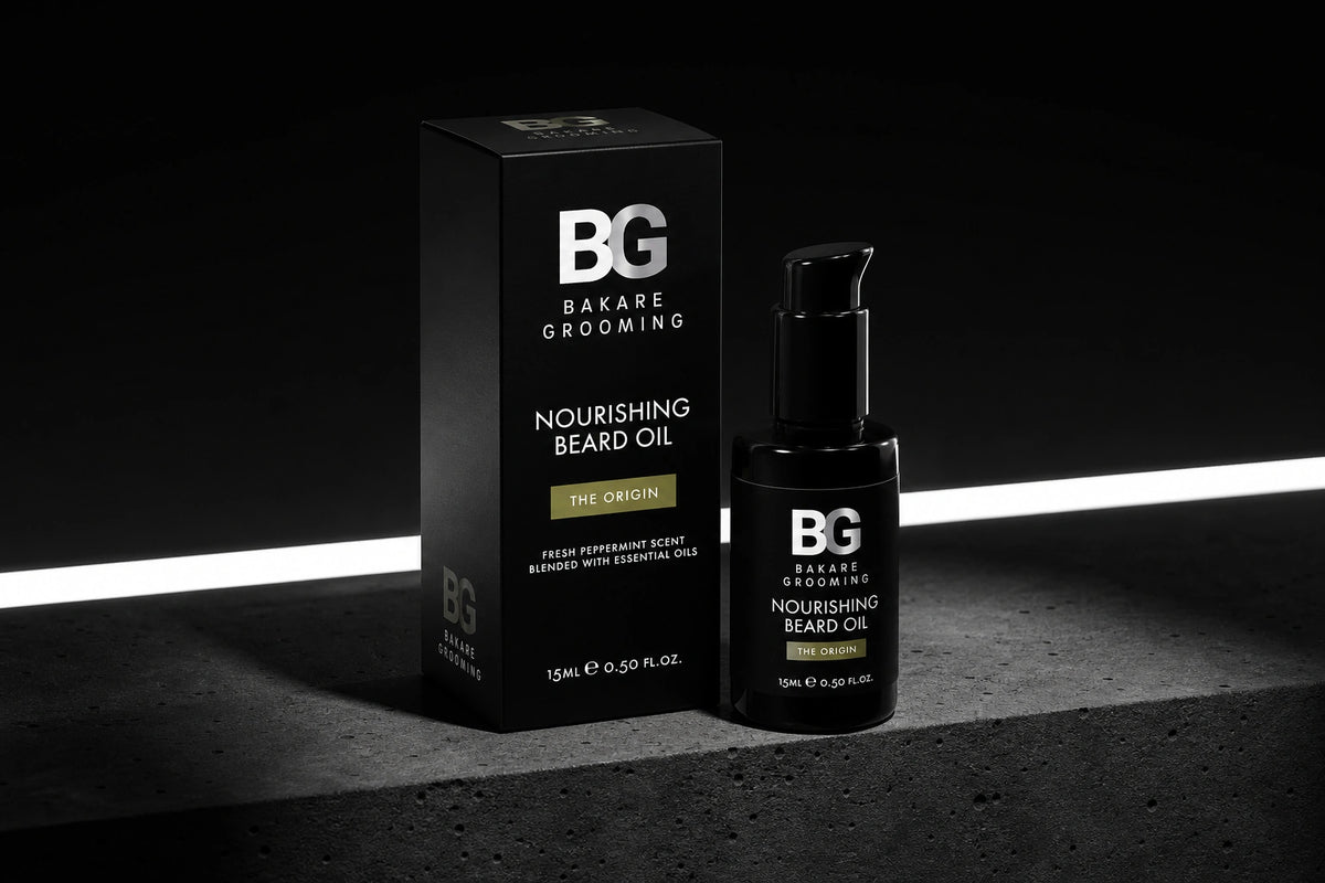 Bakare Men's Grooming Packaging Design