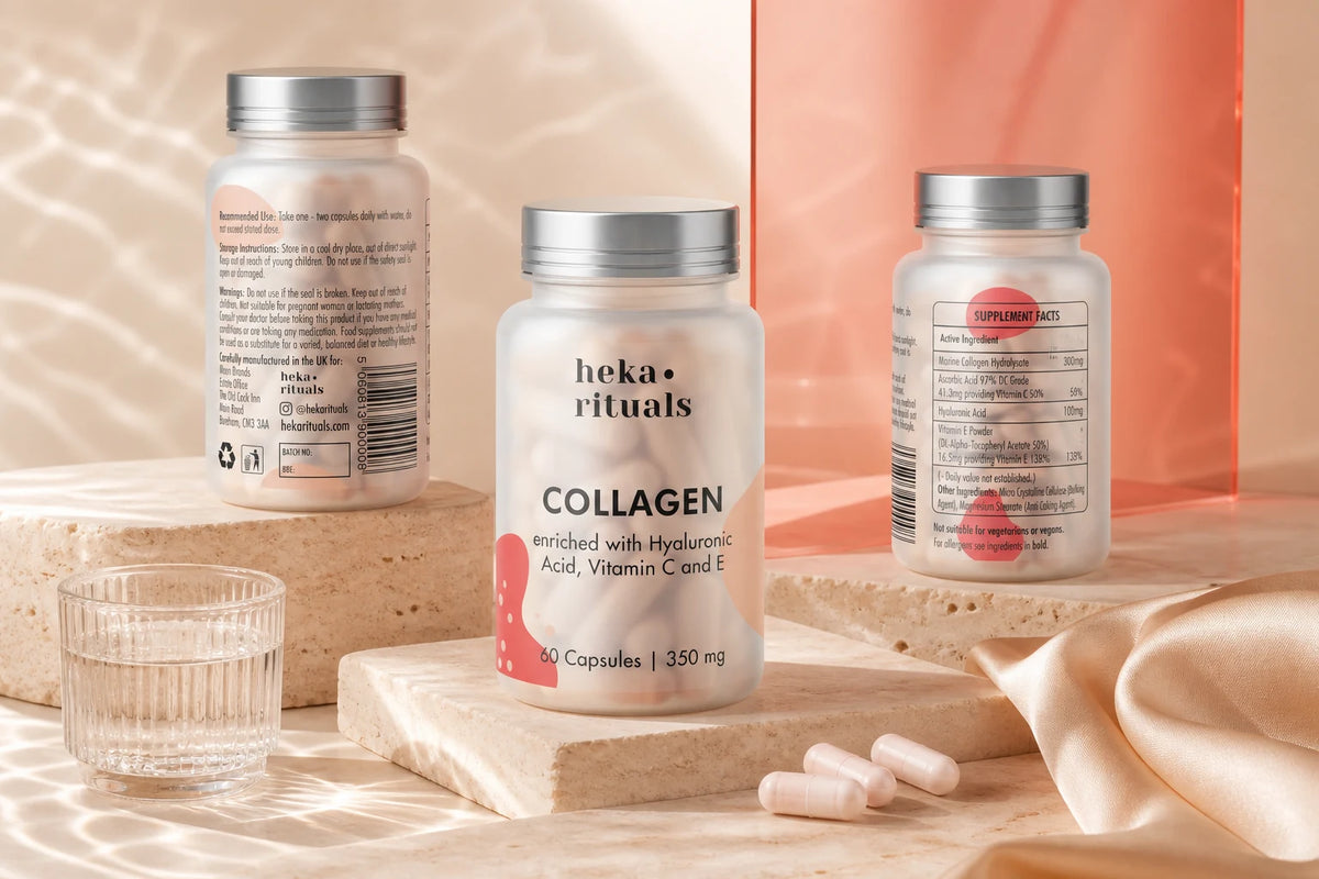 Heka Rituals Collagen Supplement Packaging Design