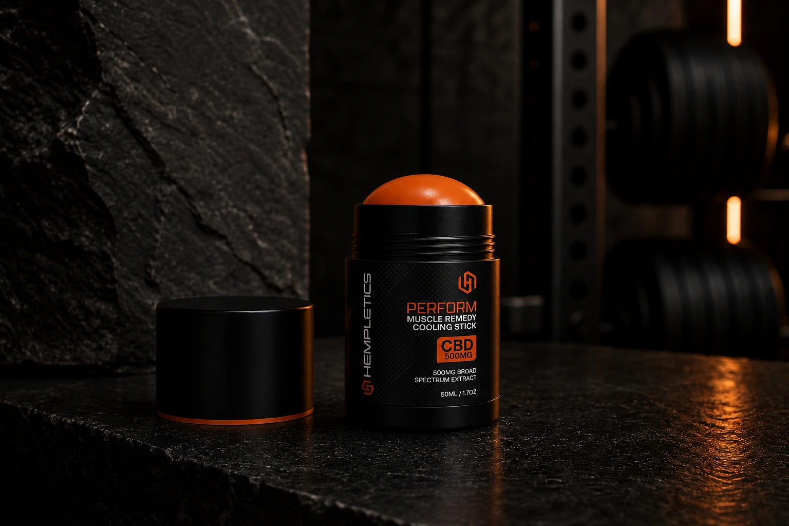 CBD Muscle Recovery Packaging Design for HEMPLETICS