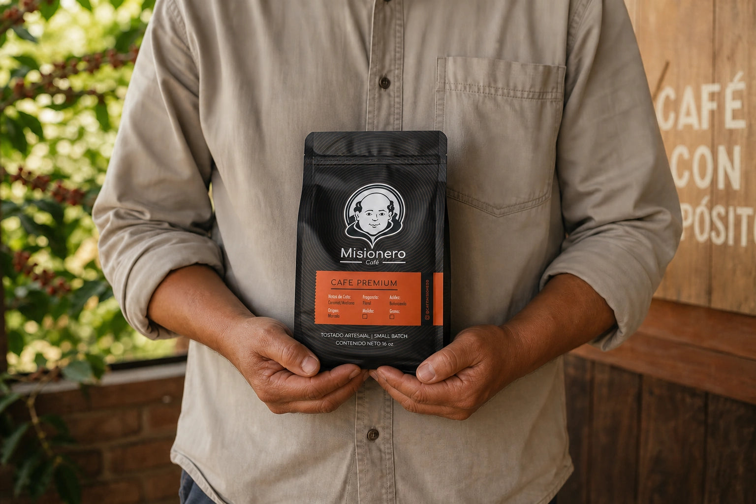 Misionero Café Honduran Coffee Packaging Design