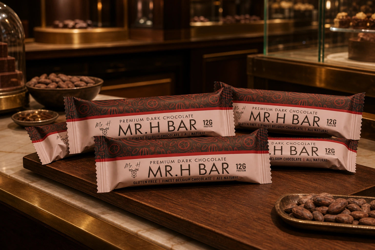 Mr H Bars Protein Bar Packaging Design