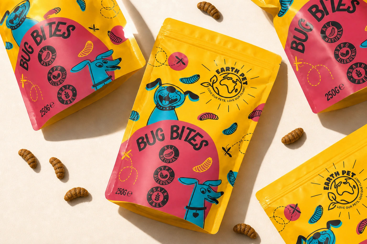 Pet Earth Sustainable Dog Treat Packaging Design