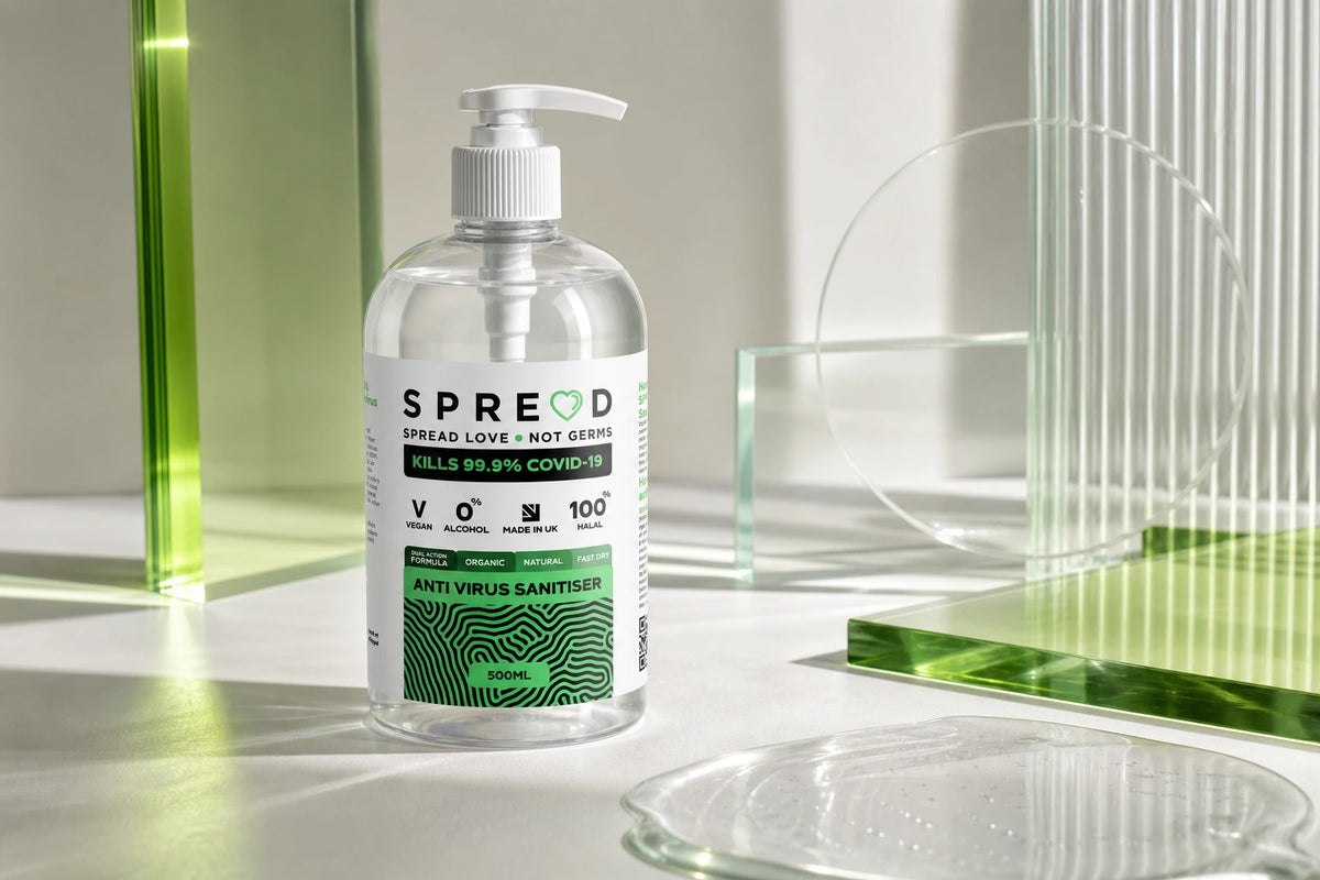 SPREAD Hand Sanitiser Packaging Design