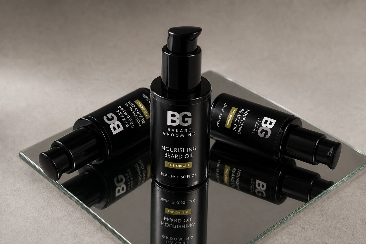 Bakare Men's Grooming Packaging Design