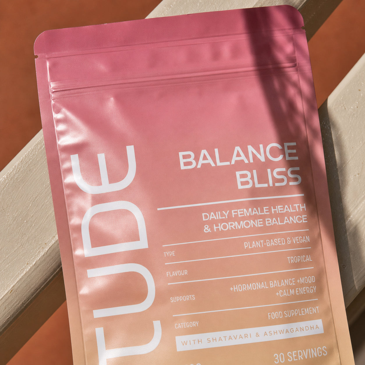 Tude Plant-Based Supplement Packaging Design