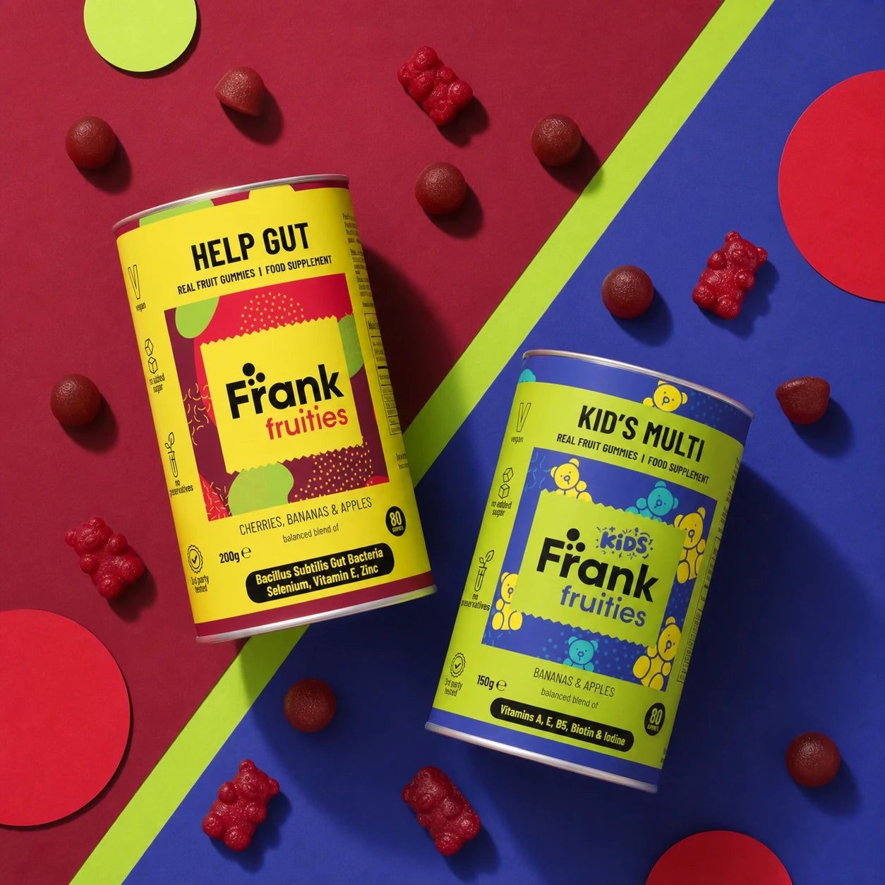 Frank Fruities Vitamin Gummy Packaging Design