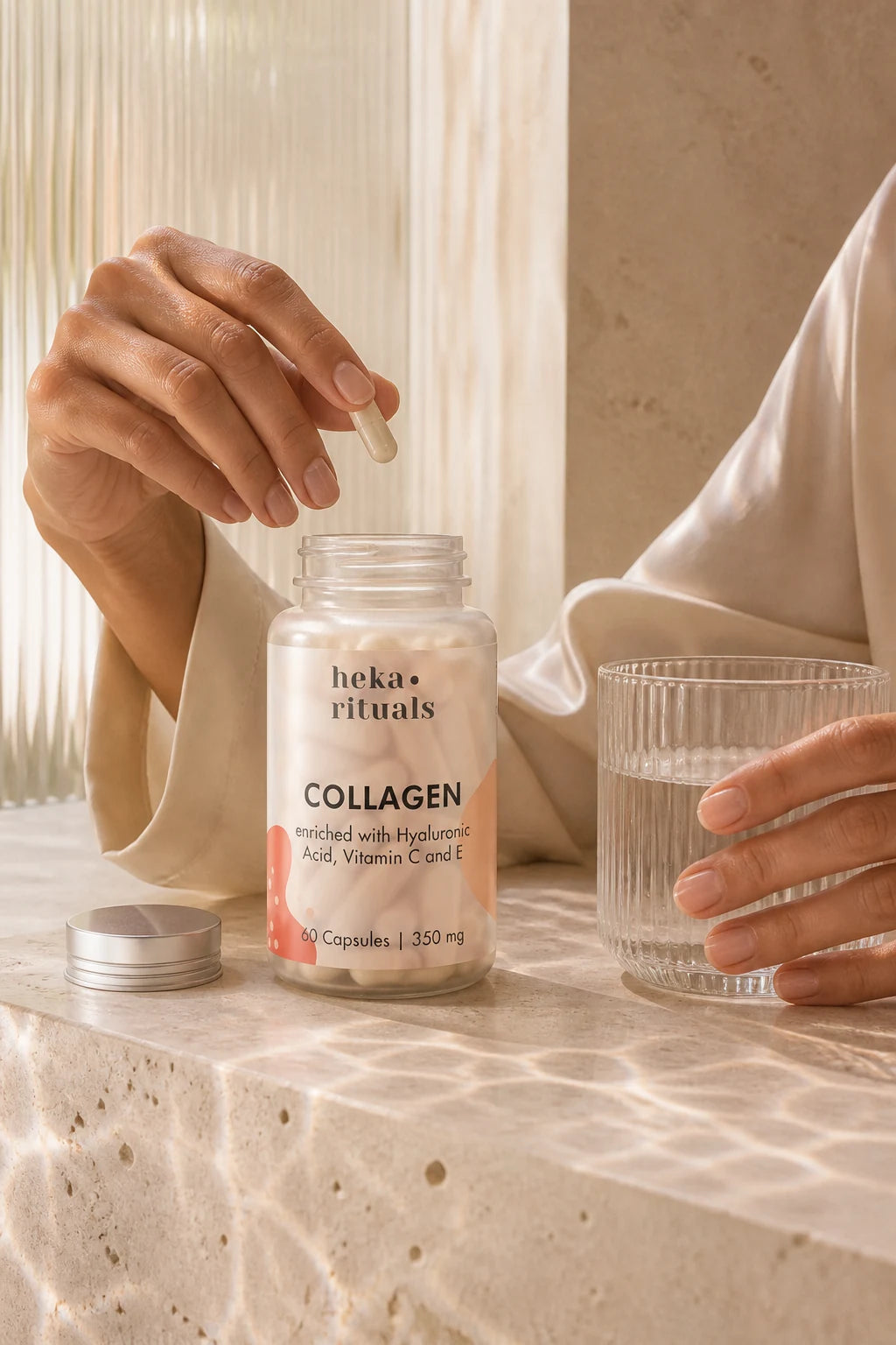 Heka Rituals Collagen Supplement Packaging Design
