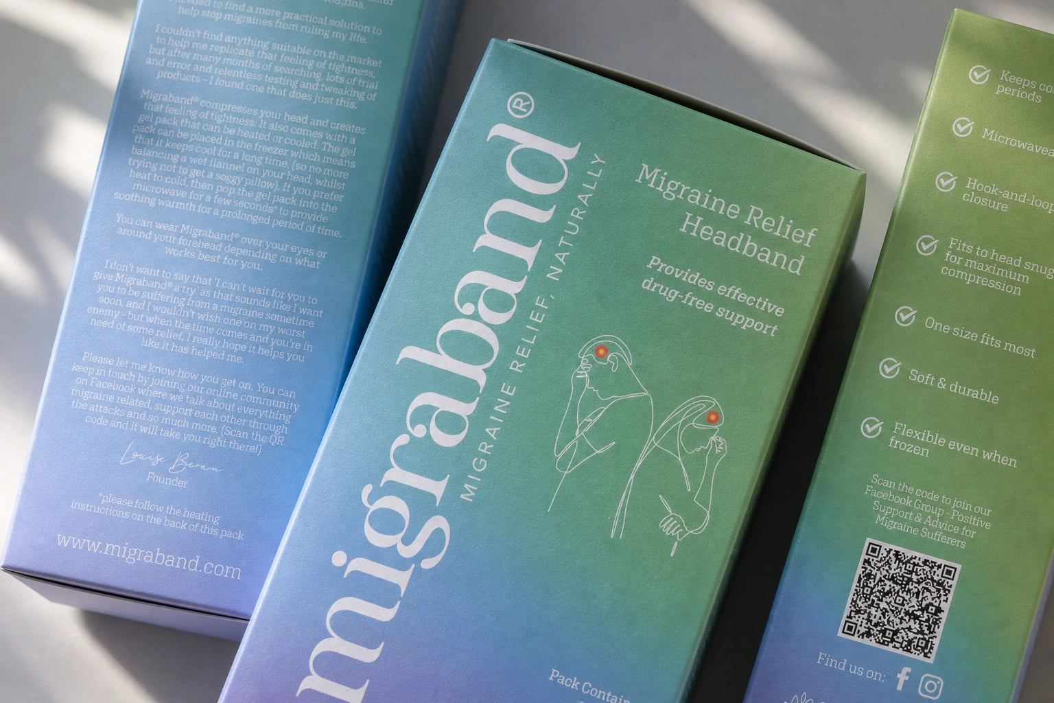 Migraband Migraine Relief Headband Packaging