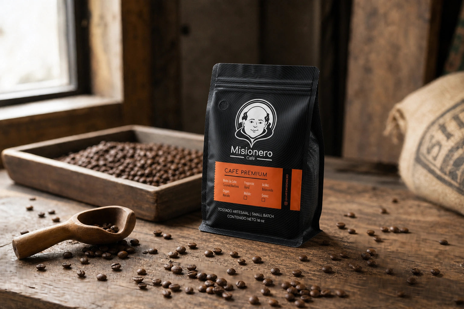 Misionero Café Honduran Coffee Packaging Design
