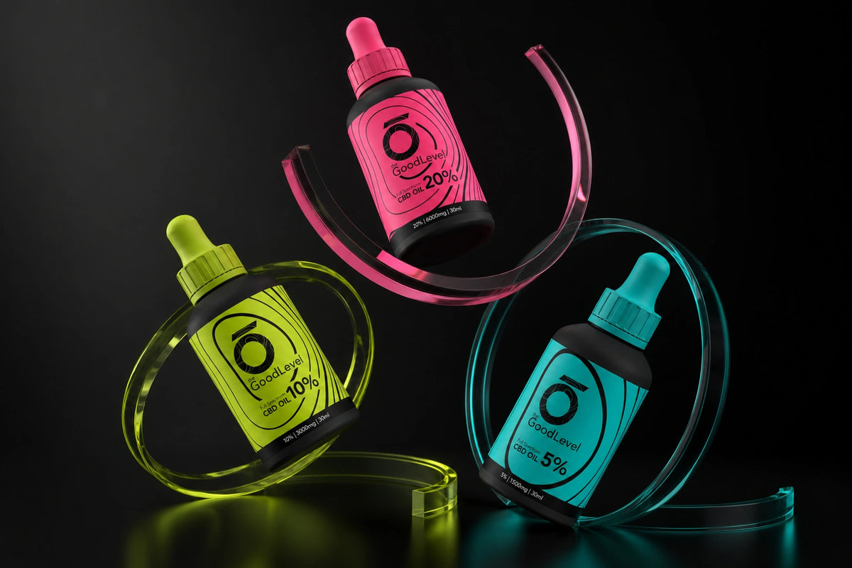 The Good Level CBD Product Packaging Design