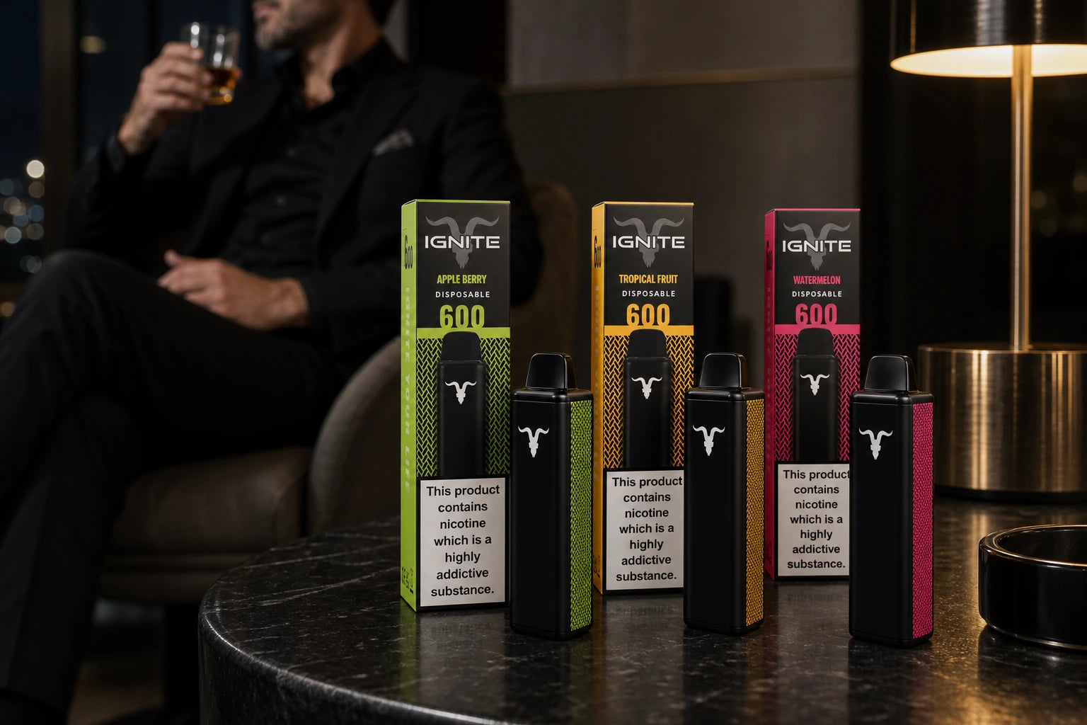 Premium Vape Packaging Design for IGNITE by Dan Bilzerian