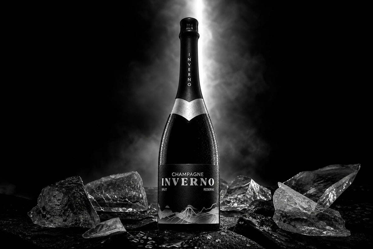 Inverno Luxury Champagne Label Design