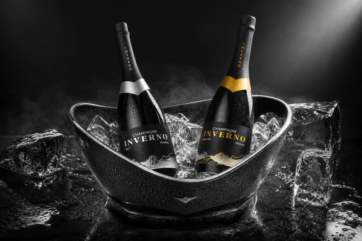 Inverno Luxury Champagne Label Design