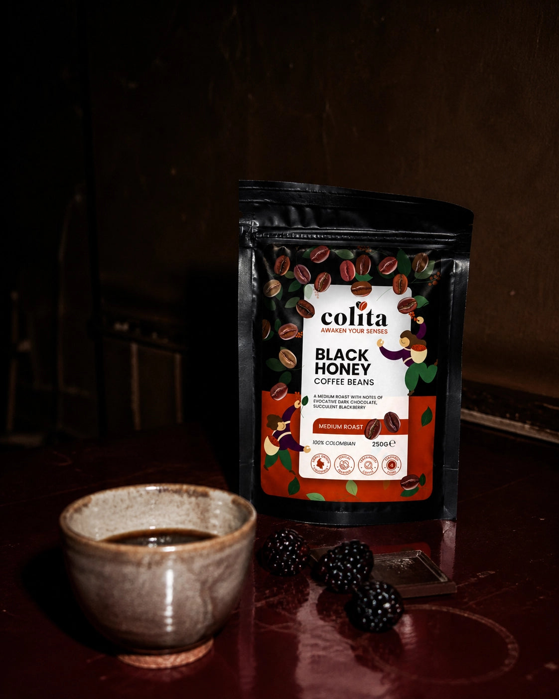Colita Colombian Coffee Packaging Design