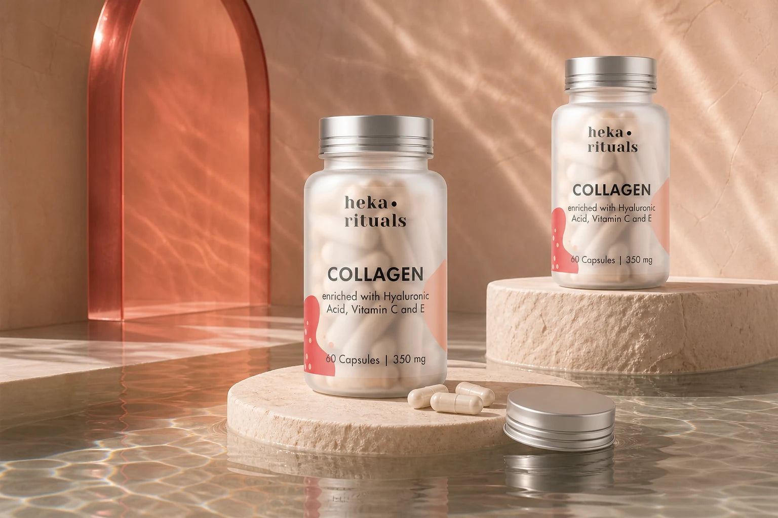 Heka Rituals Collagen Supplement Packaging Design