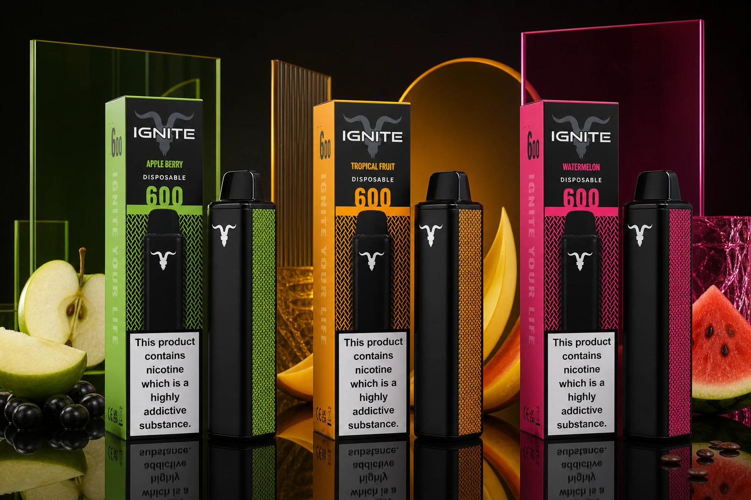Premium Vape Packaging Design for IGNITE by Dan Bilzerian
