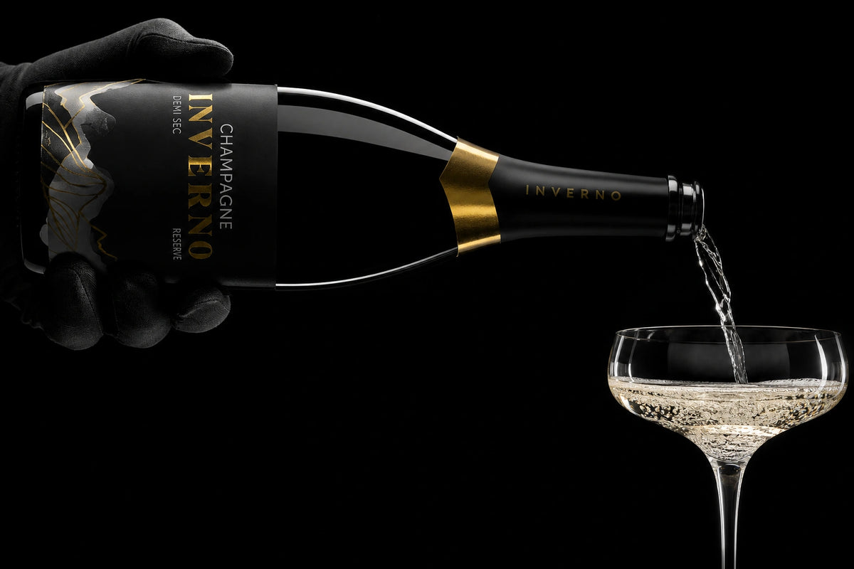 Inverno Luxury Champagne Label Design