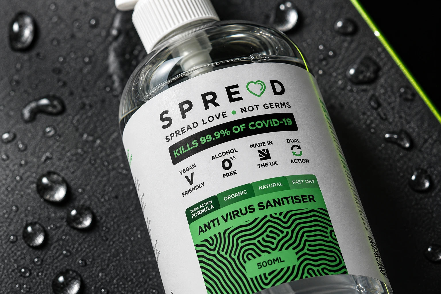 SPREAD Hand Sanitiser Packaging Design