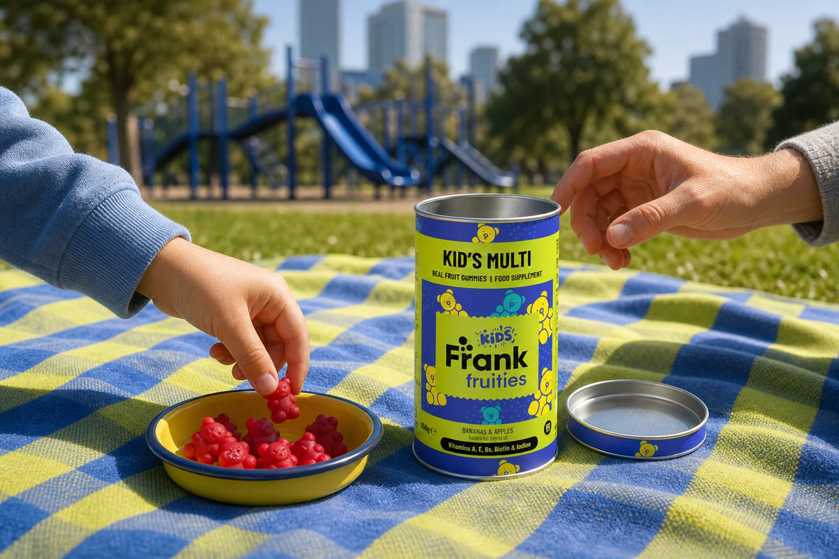 Frank Fruities Vitamin Gummy Packaging Design