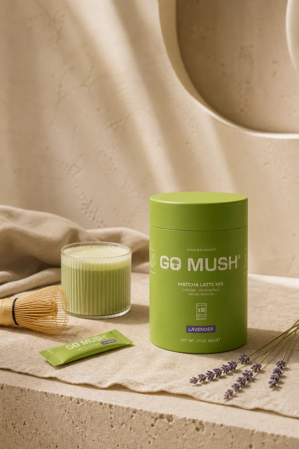 GO MUSH Mushroom Supplement Packaging & Campaign