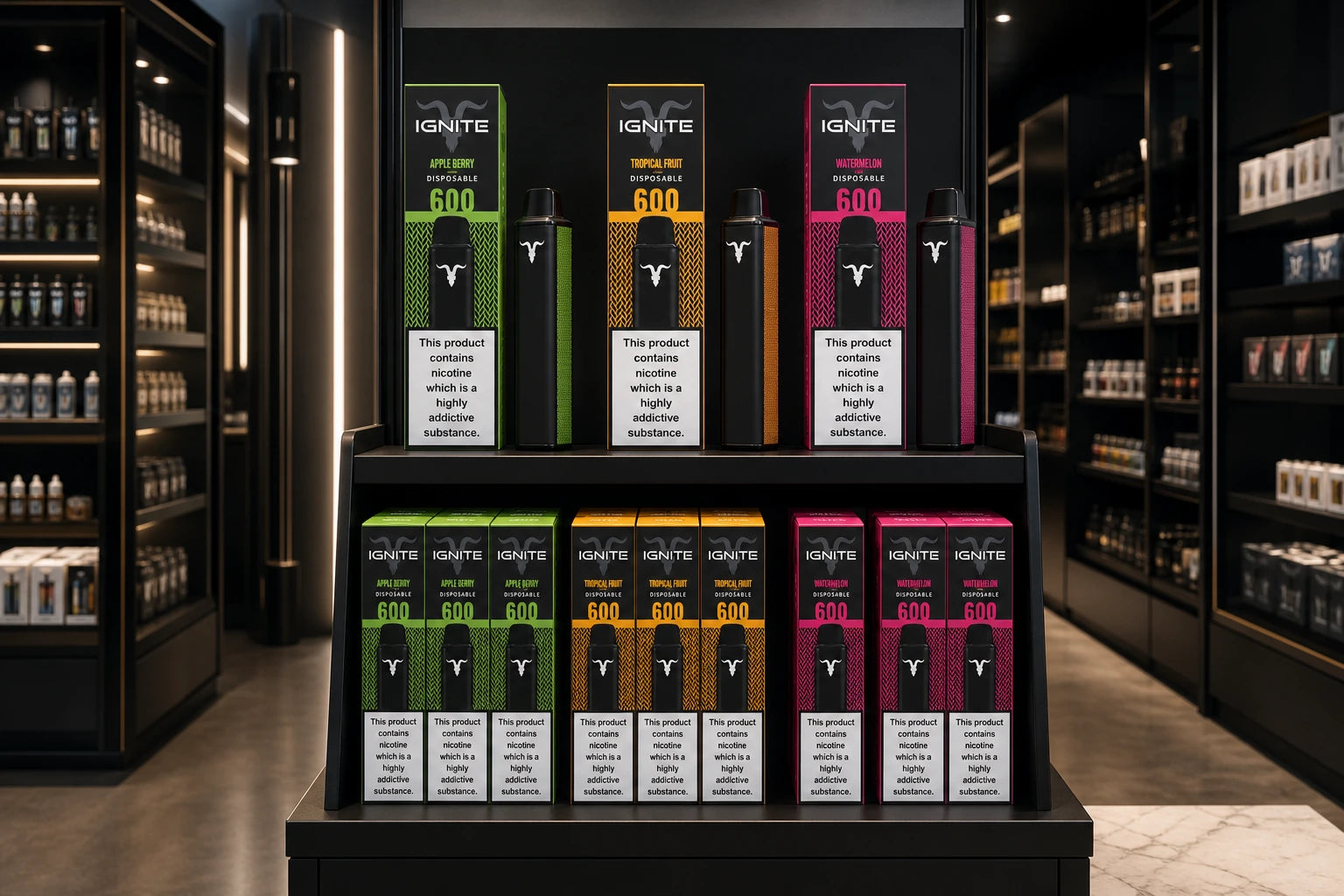 Premium Vape Packaging Design for IGNITE by Dan Bilzerian