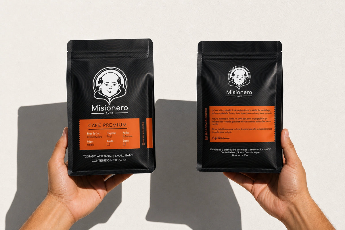 Misionero Café Honduran Coffee Packaging Design
