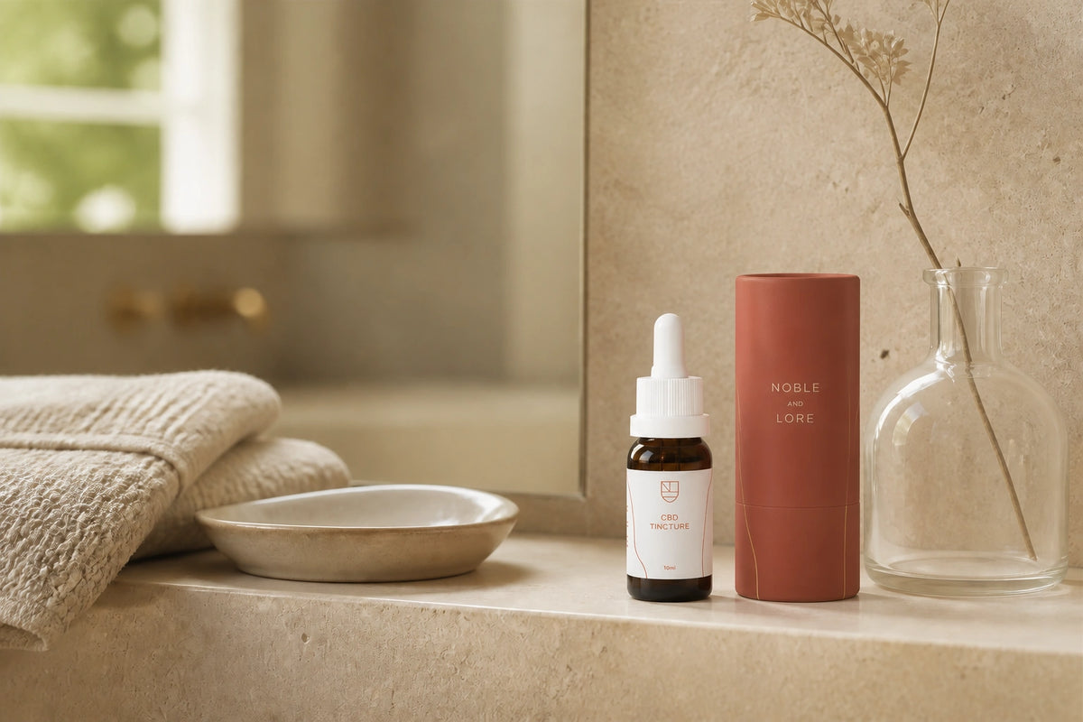 Noble & Lore Luxury CBD Packaging Design