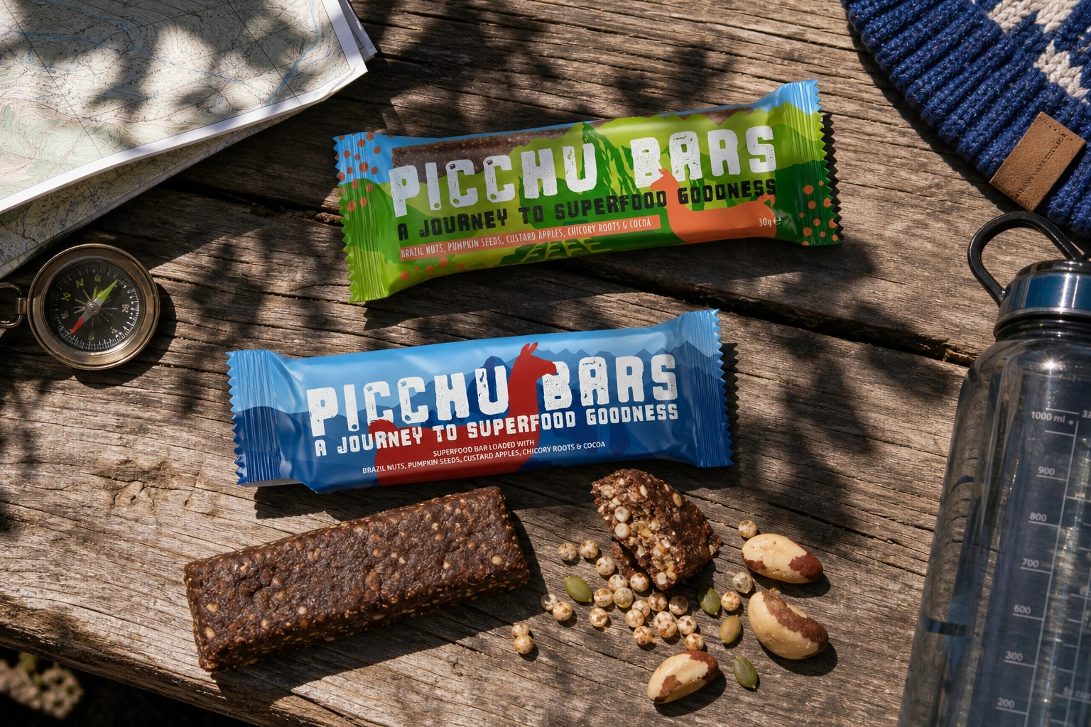 Picchu Superfood Protein Bar Packaging Design