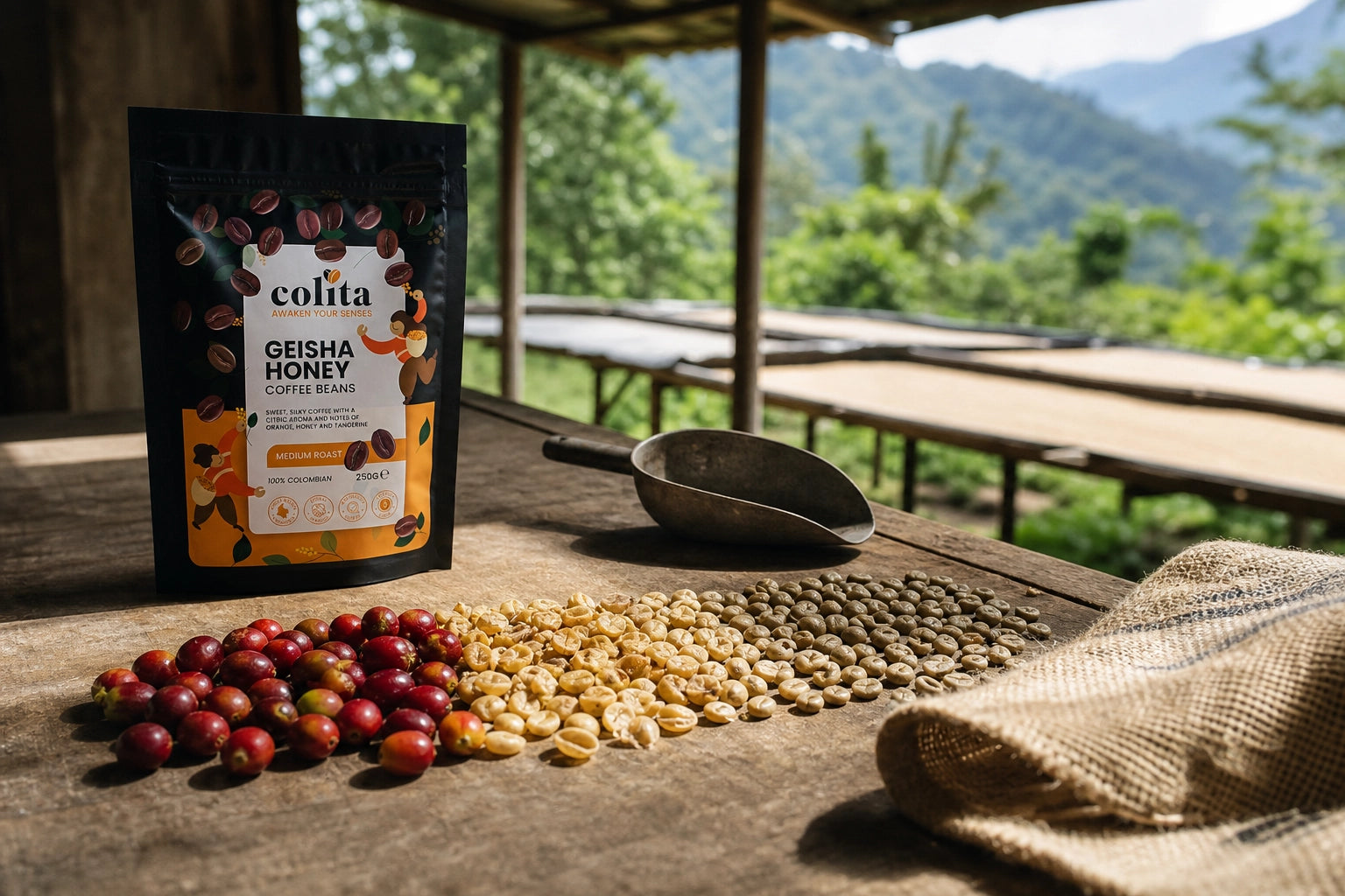 Colita Colombian Coffee Packaging Design