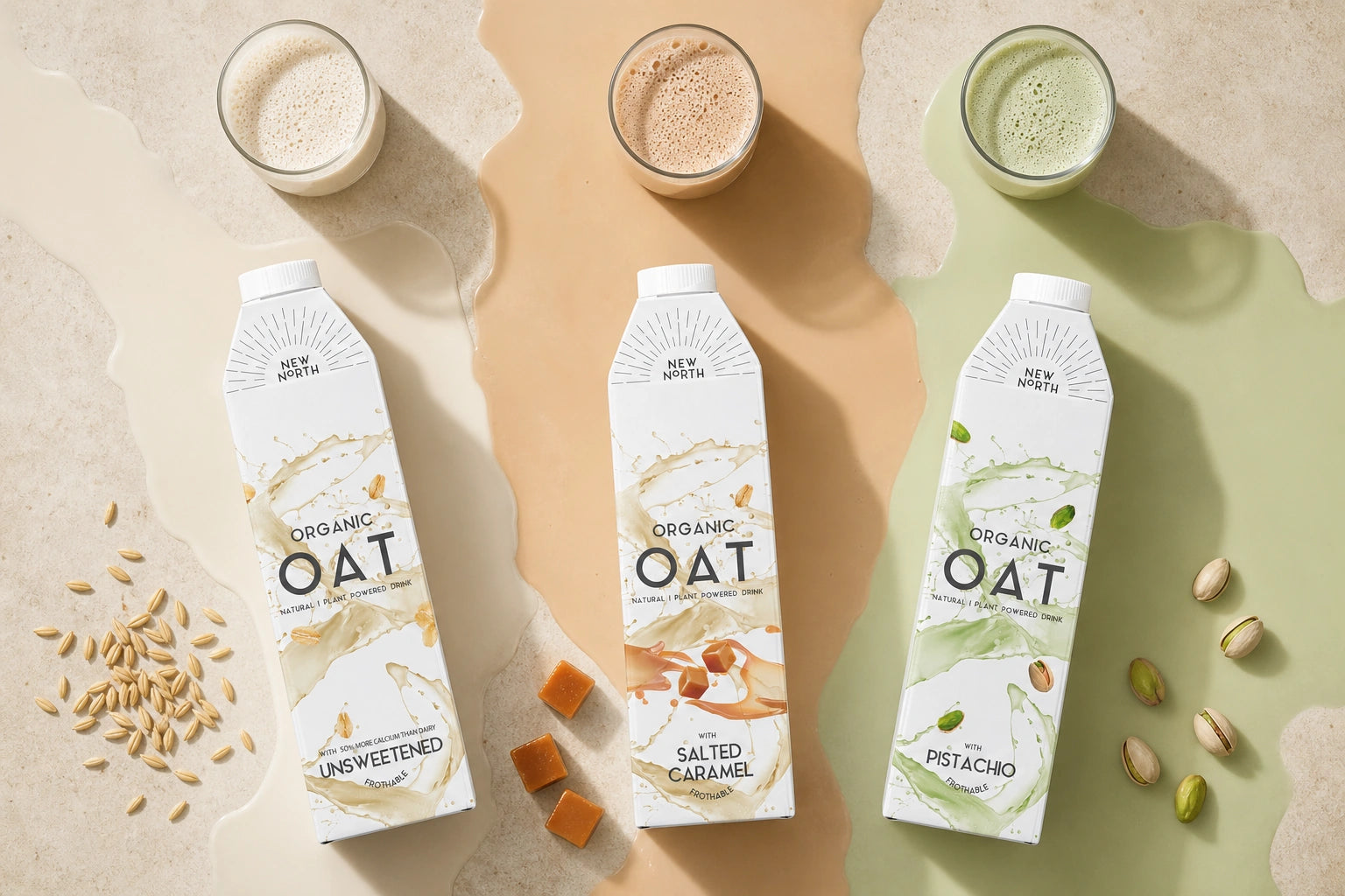 New North Oat Milk Tetra Pak Packaging Design