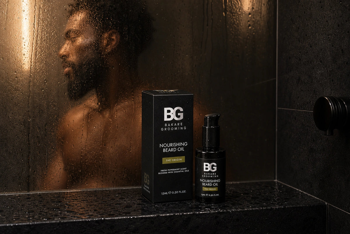 Bakare Men's Grooming Packaging Design