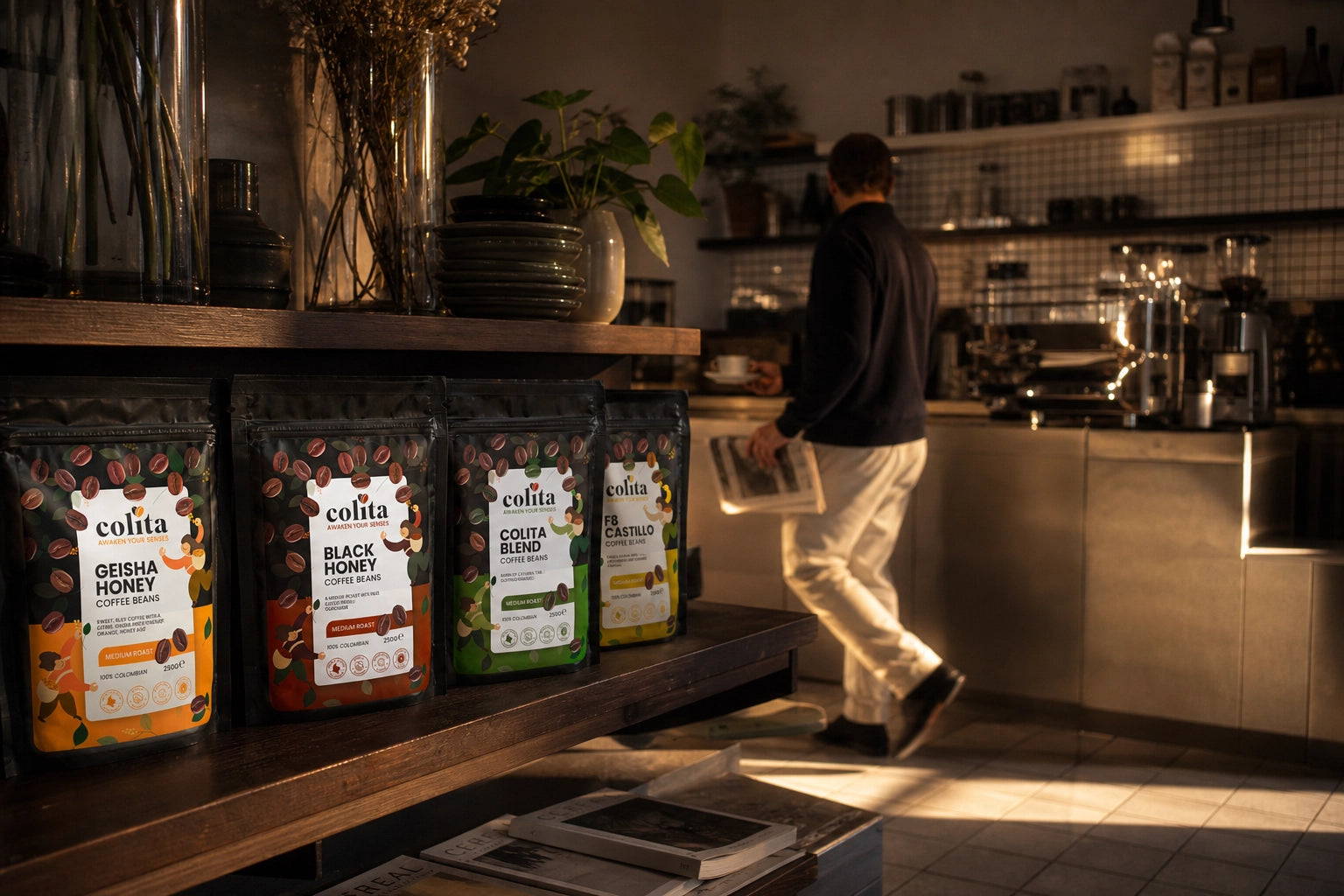 Colita Colombian Coffee Packaging Design