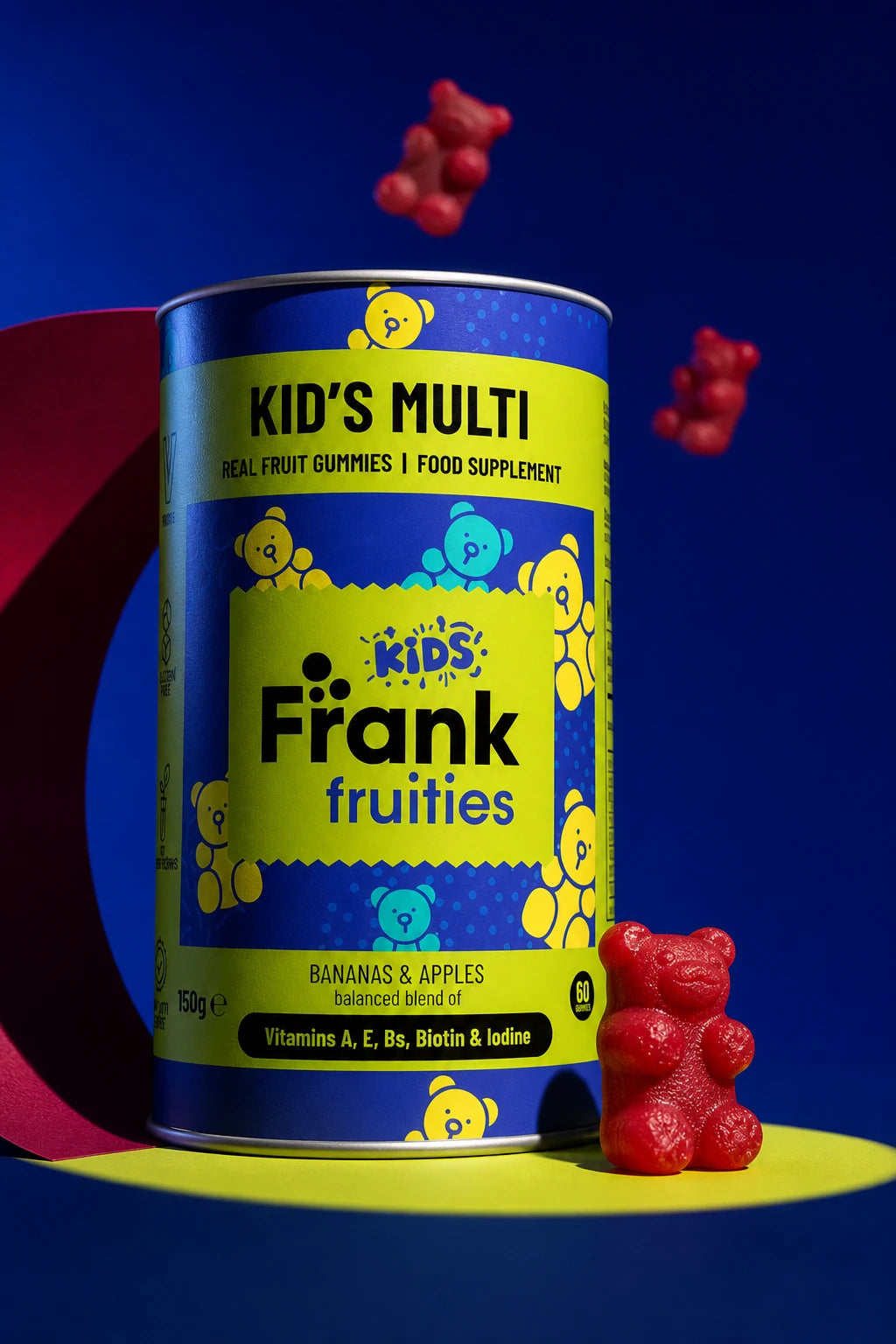 Frank Fruities Vitamin Gummy Packaging Design