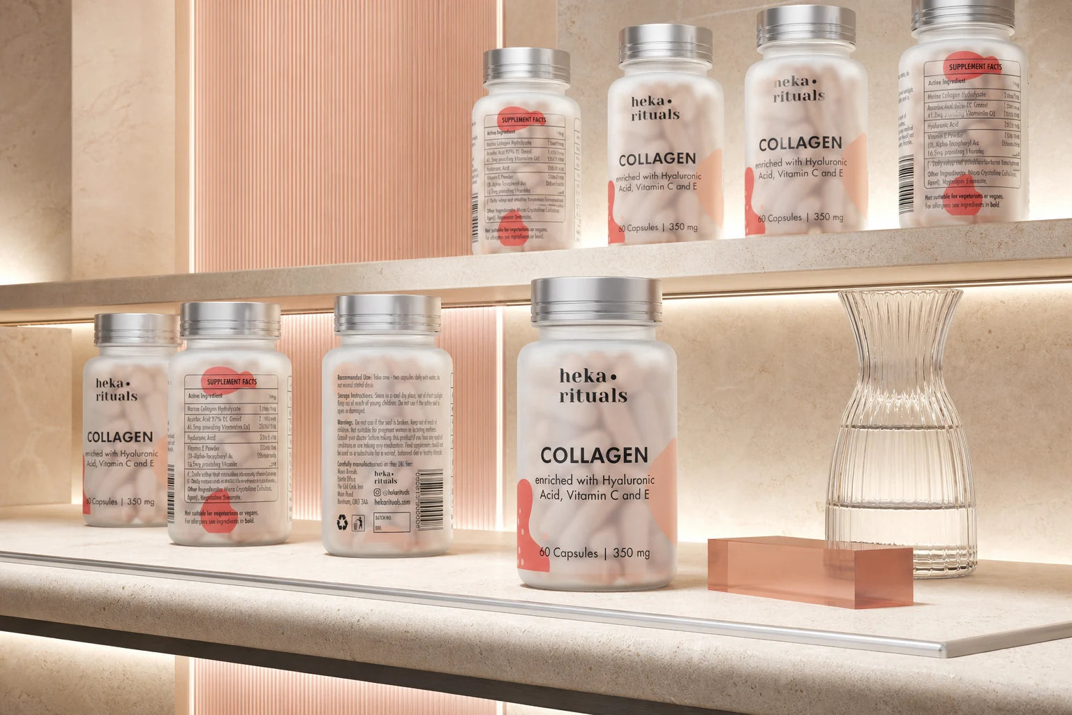Heka Rituals Collagen Supplement Packaging Design