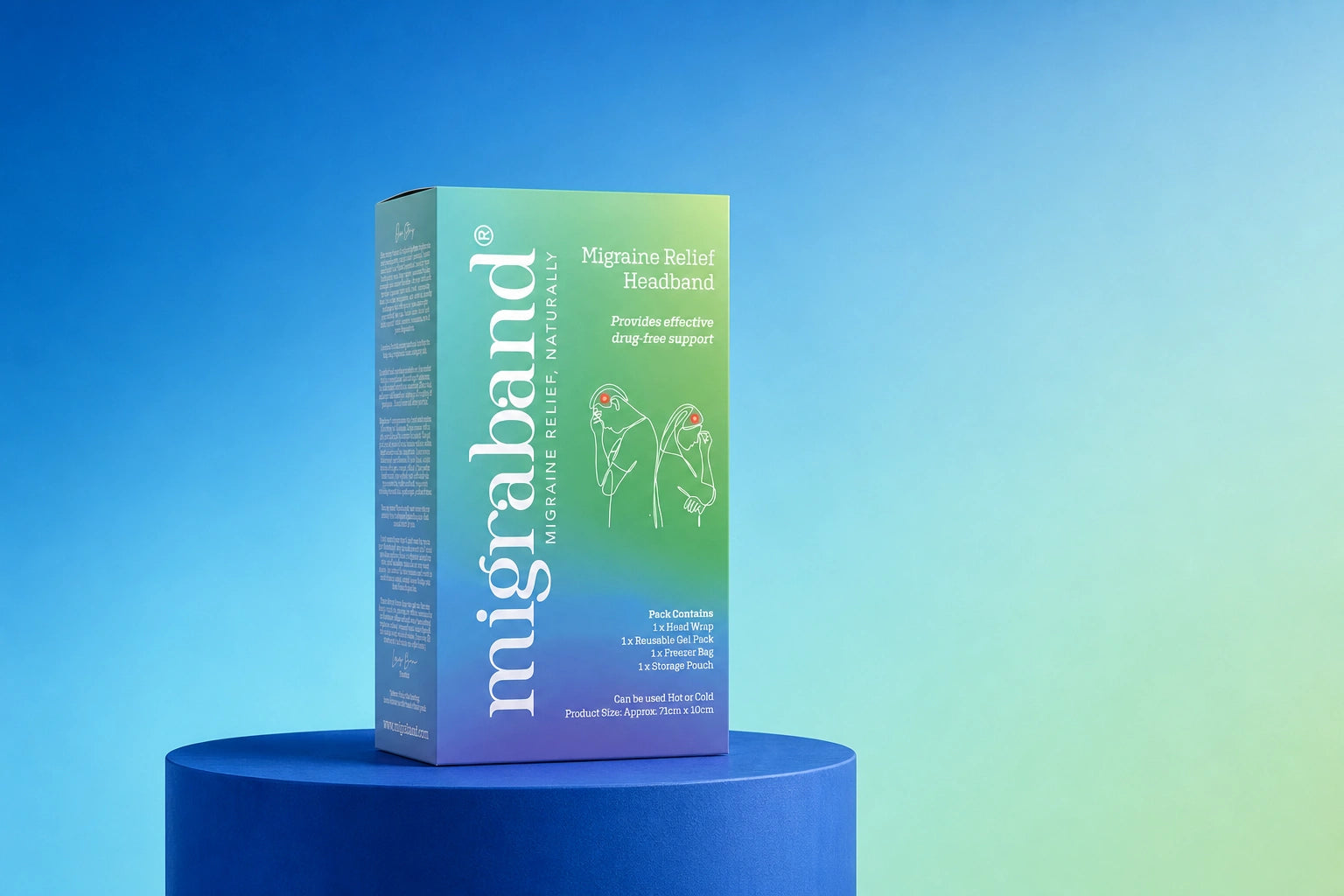 Migraband Migraine Relief Headband Packaging