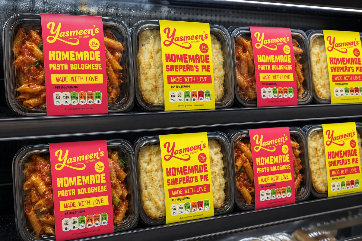 Yasmeen's Kitchen Halal Ready Meal Packaging Design