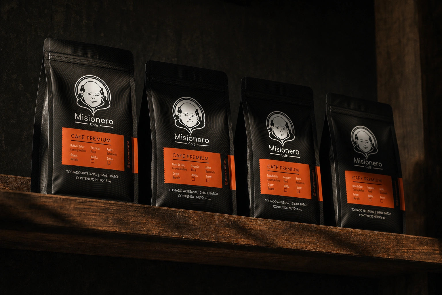Misionero Café Honduran Coffee Packaging Design