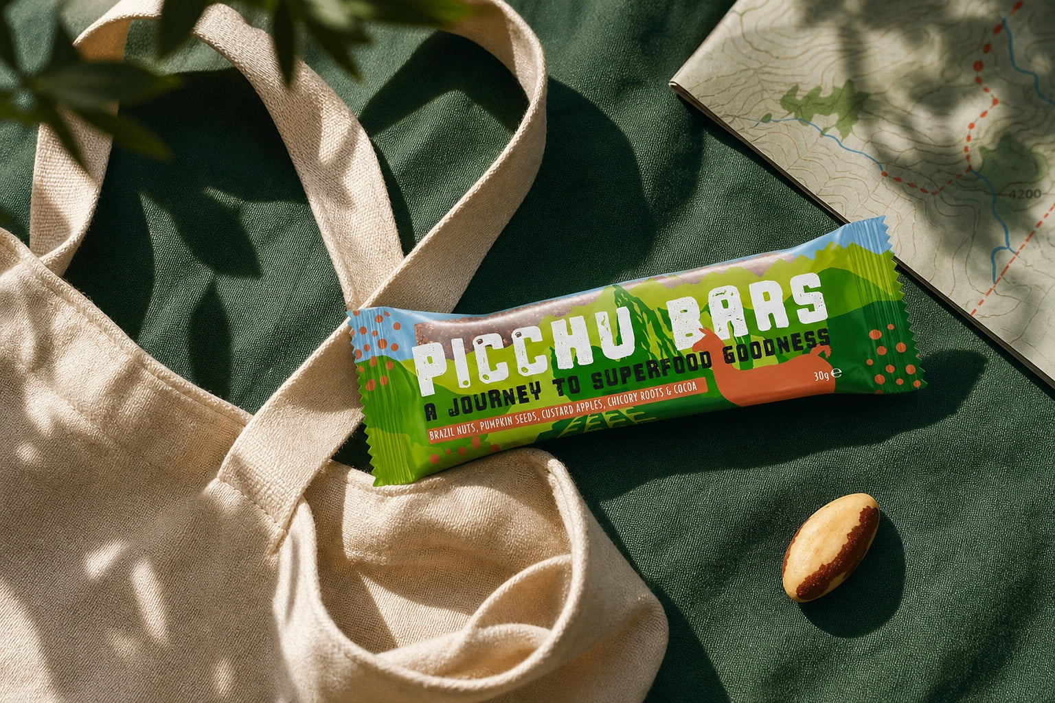 Picchu Superfood Protein Bar Packaging Design