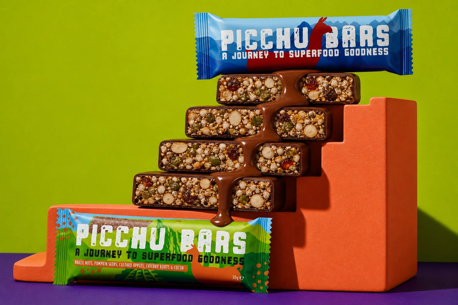 Picchu Superfood Protein Bar Packaging Design