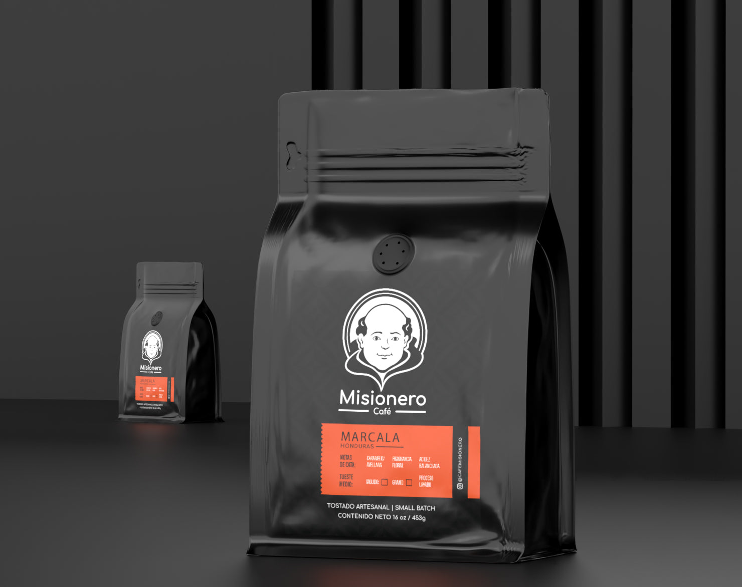 Misionero Café - Coffee Pouch Packaging Design case study hero image by Y Not Tony Design Studio
