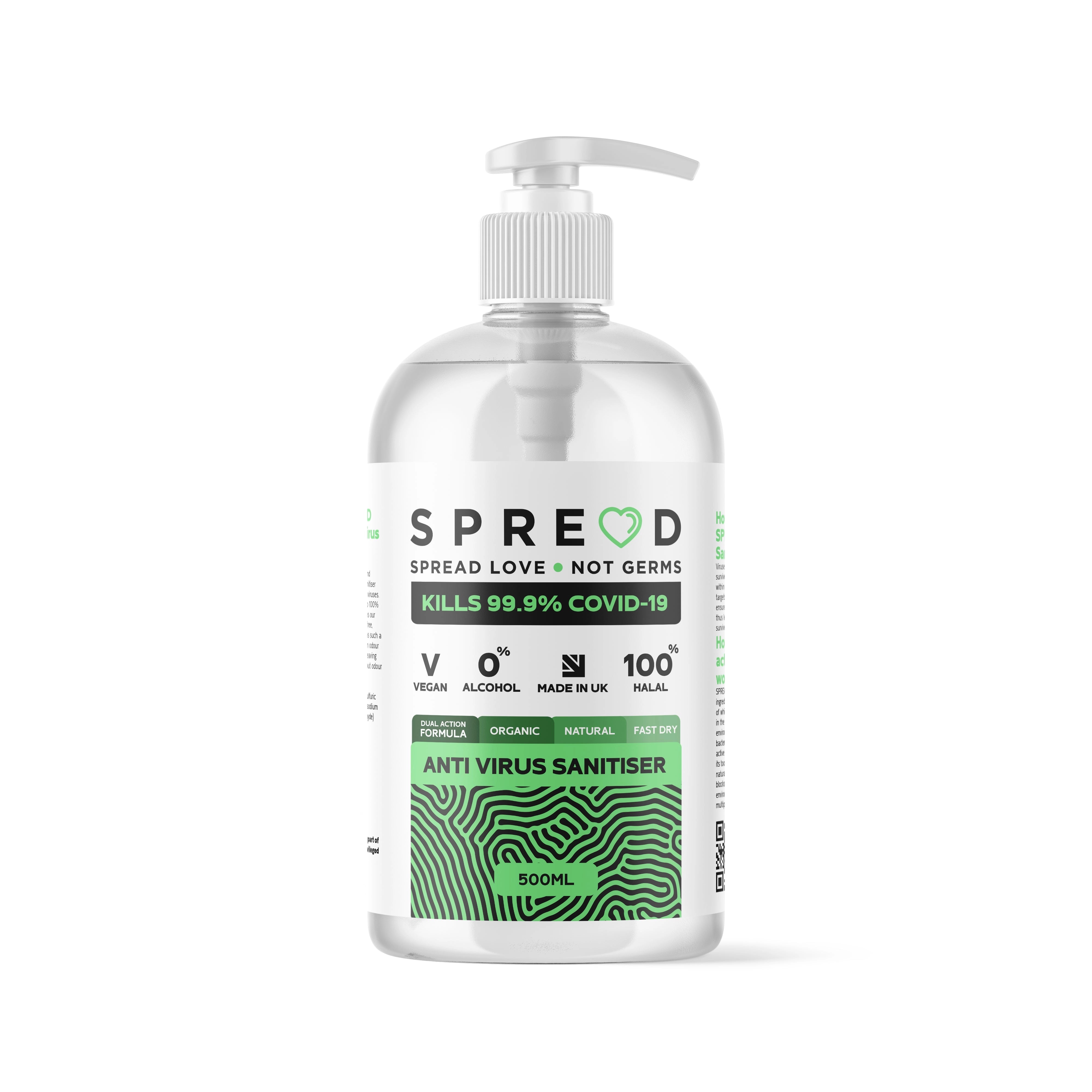 SPREAD Hand Sanitiser Packaging Design
