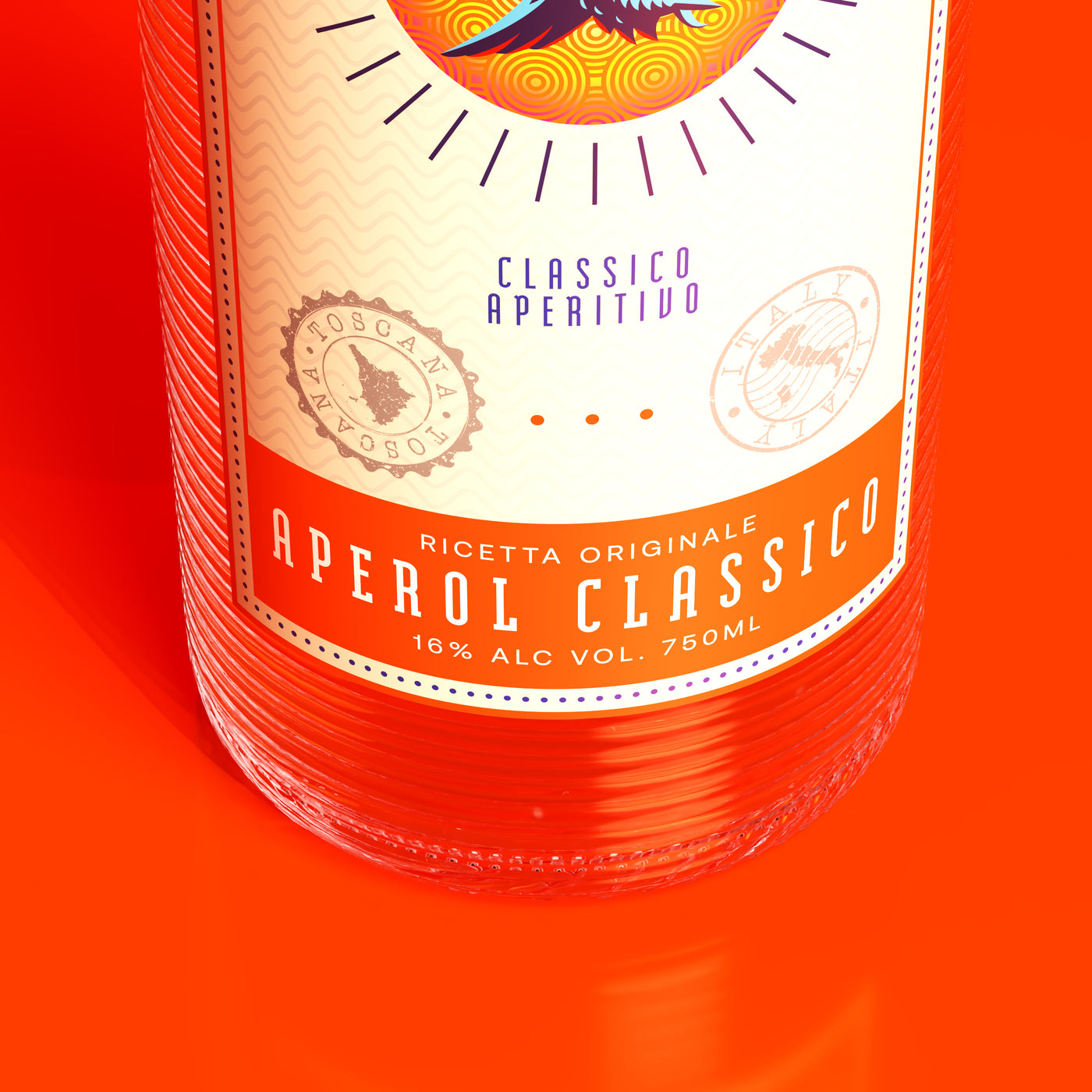 Apero Uno - Aperol Brand & Label Design image 2 by Y Not Tony Design Studio