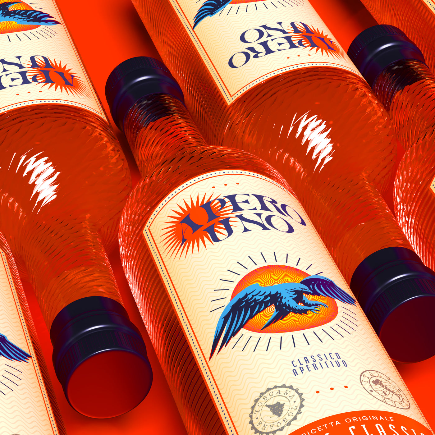 Apero Uno - Aperol Brand & Label Design image 4 by Y Not Tony Design Studio