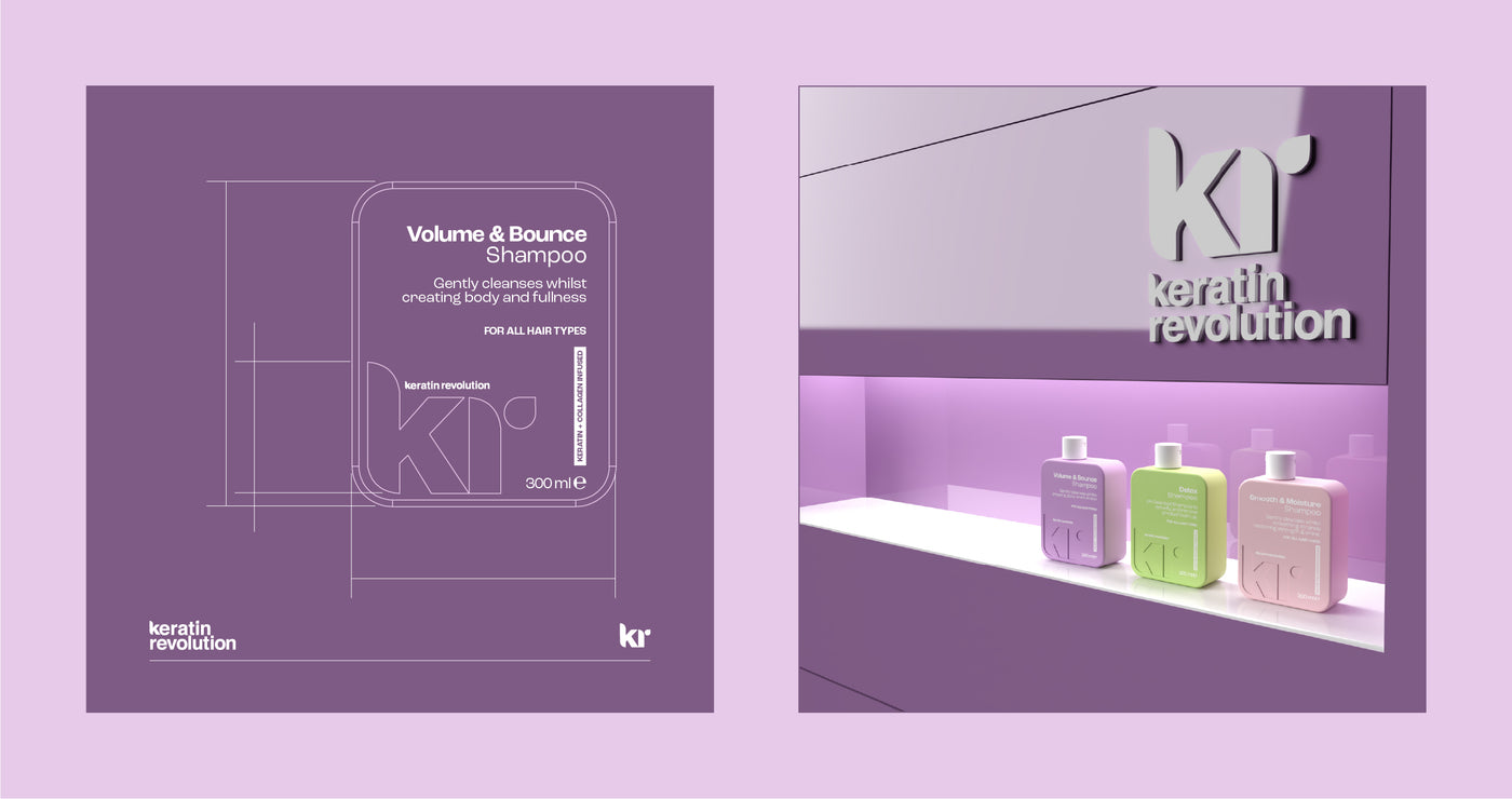 Keratin Revolution Haircare Packaging Design image 1 by Y Not Tony Design Studio