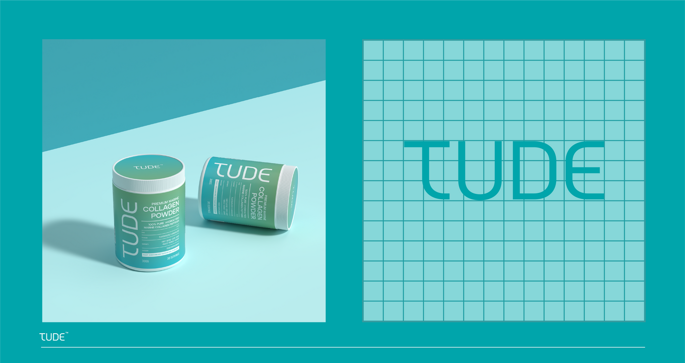 Tude Nutrition - Wellness Nutrition Supplement Brand Design image 1 by Y Not Tony Design Studio
