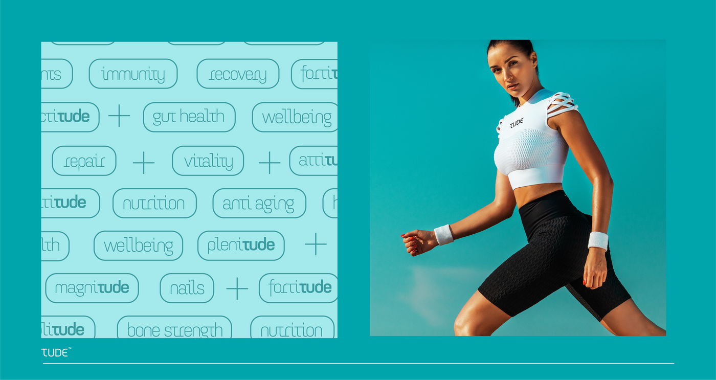 Tude Nutrition - Wellness Nutrition Supplement Brand Design image 4 by Y Not Tony Design Studio