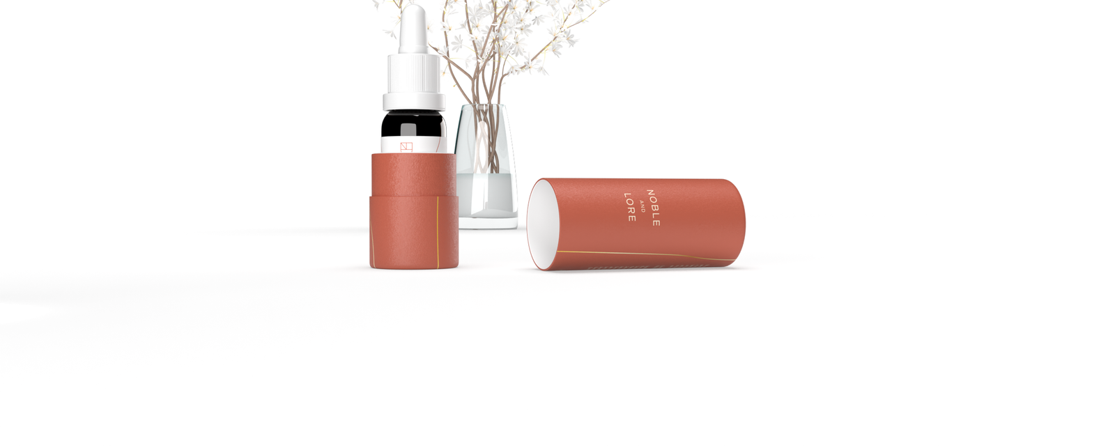 Noble & Lore - CBD Wellness Brand Design case study hero image by Y Not Tony Design Studio